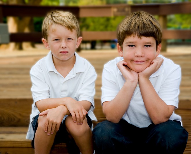 children portrait amusing comical